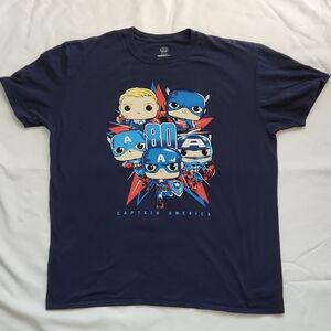 Marvel Blue Short Sleeve Superhero Tee